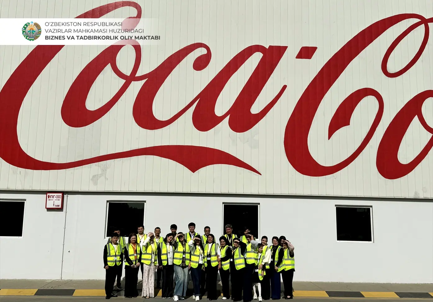 Biznes va tadbirkorlik oliy maktabi tinglovchilari “Coca-Cola Ichimligi Uzbekistan, LTD” kompaniyasida